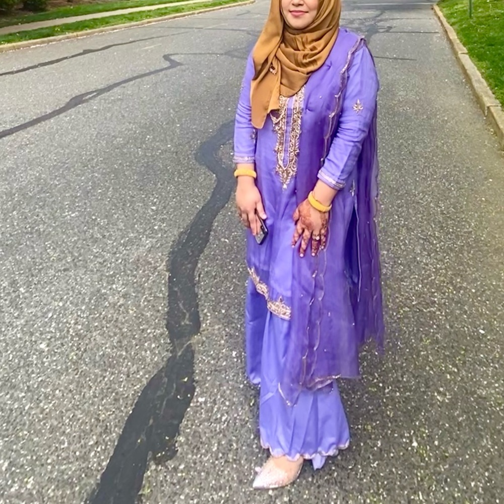 3 piece maslin dress with sharara  pant and maslin dupatta kurta set kameez set